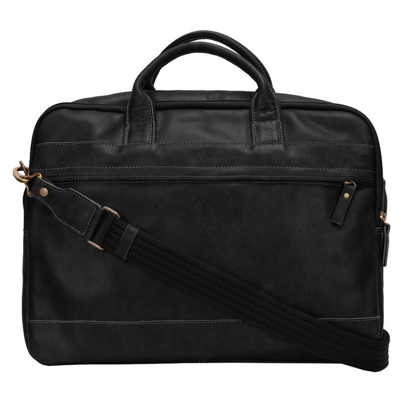 アクセサリー FABIO'S CHEST (WAXED CORDURA/BLACK) Pasta Masculina Couro Com Ziper Frontal E Costuras Pesponto