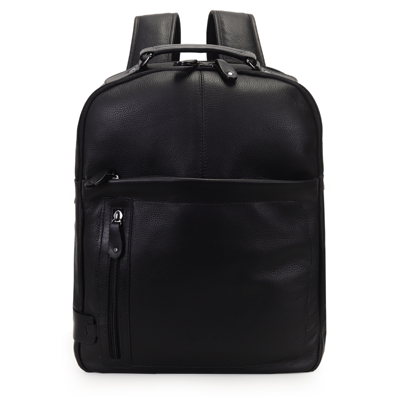 小物 Masa Mochila Couro Compartimento Notebook Bolso Frontal