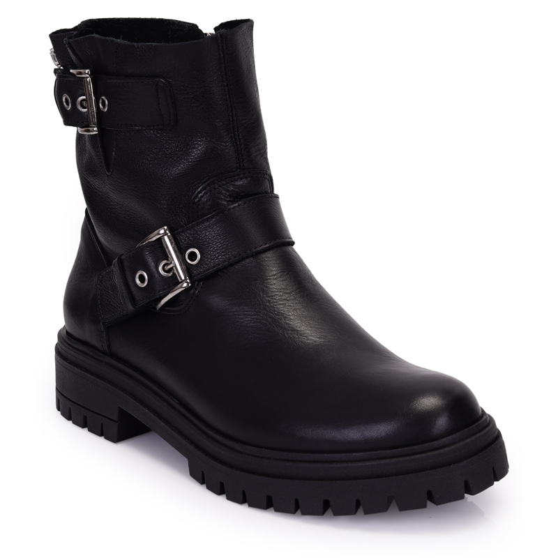 Bota Couro Botas Wj Cano Curto Feminina Cano Alto Bota Coturno De