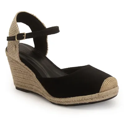 Espadrille Couro Com Fivela 7cm