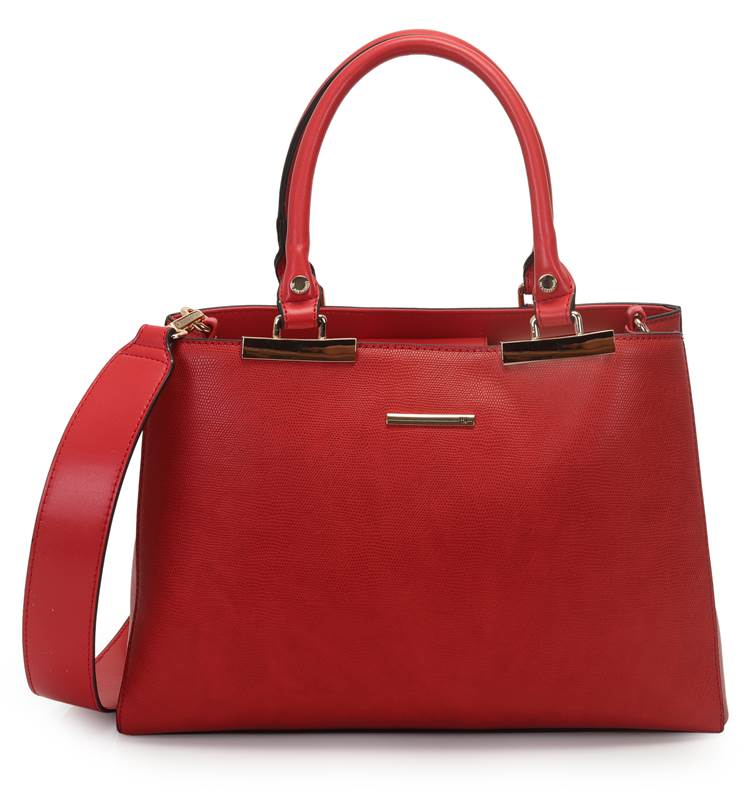 Bolsa Satchel Grande Lezard Com Divisorias E Porta Alcas De Metal