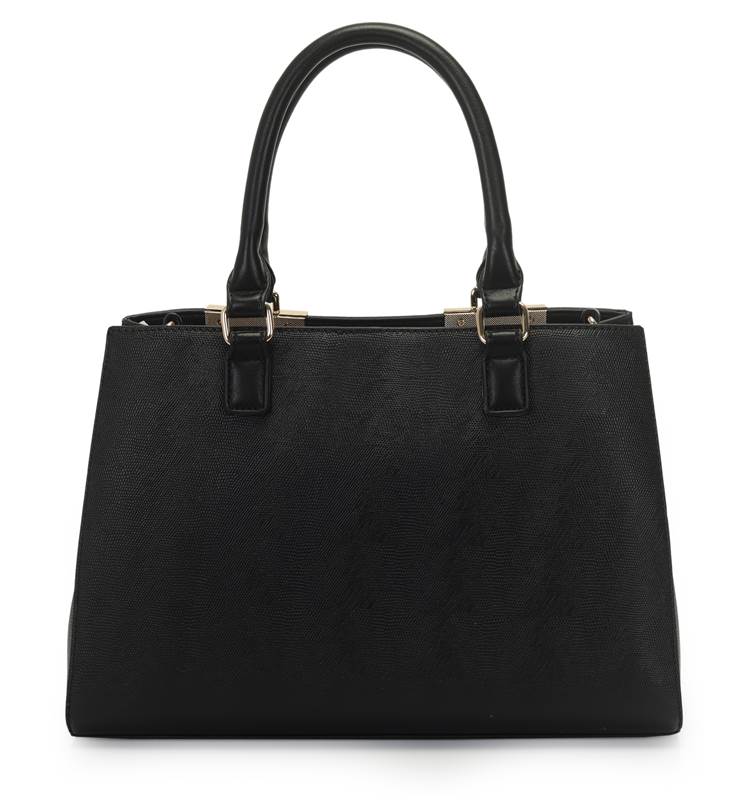 JEWEL Bolsa Satchel Grande Lezard Com Divisorias E Porta Alcas De Metal