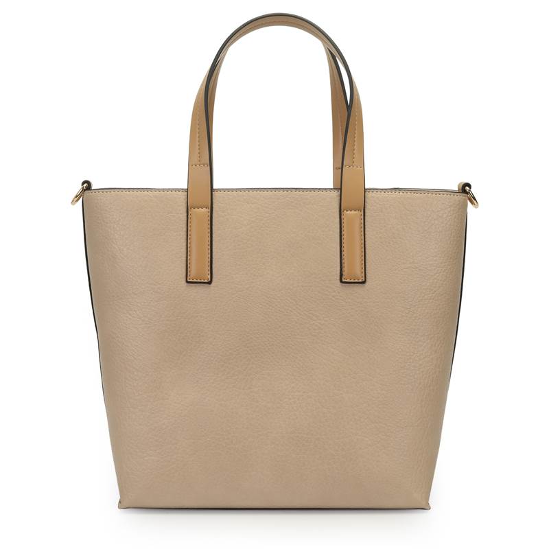 intended Bolsa Satchel Media Bicolor Com Bolso Frontal