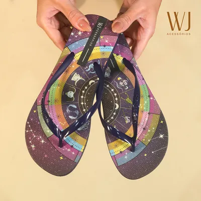Chinelo Dedo Estampa Signo