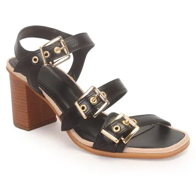 Sandalia Media Fivelas E Vira De Corda 7,5cm