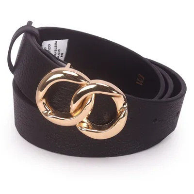 Cinto Feminino Couro Fivela Elos 2,5cm