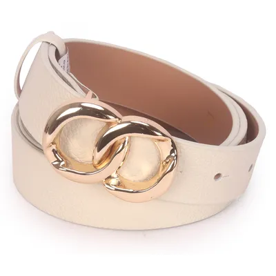 Cinto Feminino Couro Fivela Elos 2,5cm