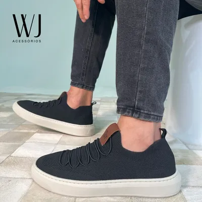 Calcado Masculino Knit Elastico
