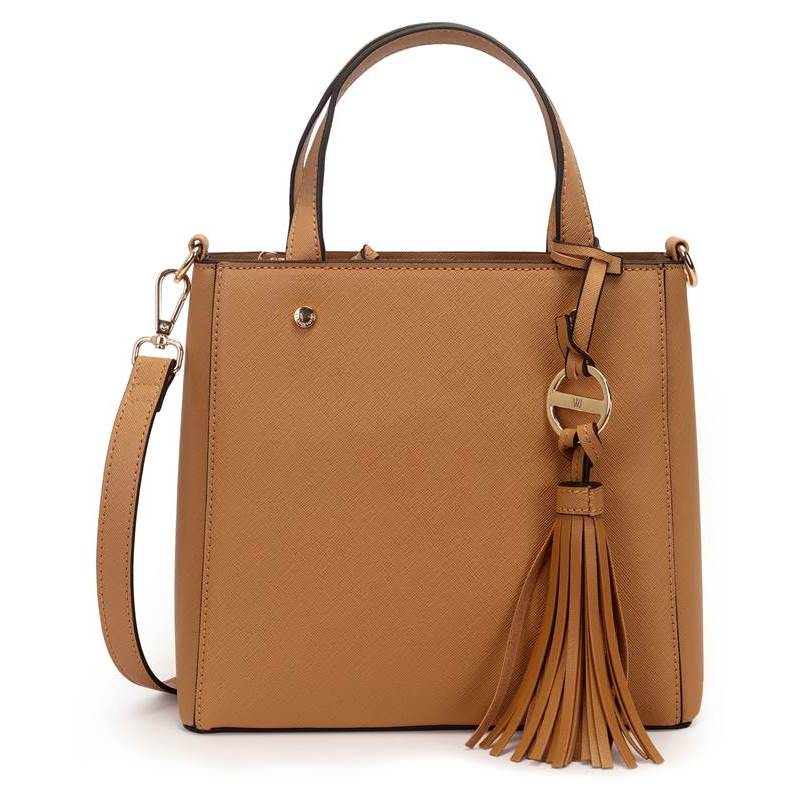 Bolsa Satchel Media Com Chaveiro Personalizado