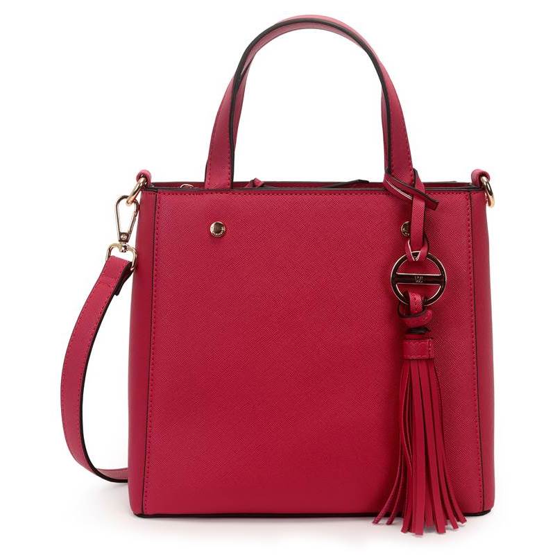 Bolsa Satchel Media Com Chaveiro Personalizado
