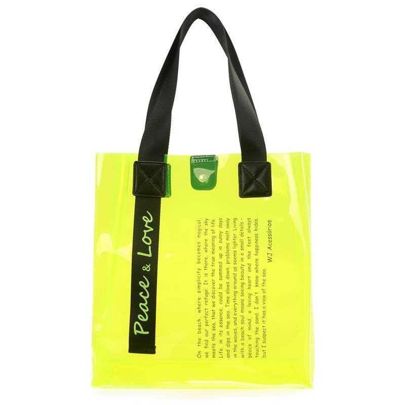 Shopping Bag Grande Plastica Com Estampa 46333-115