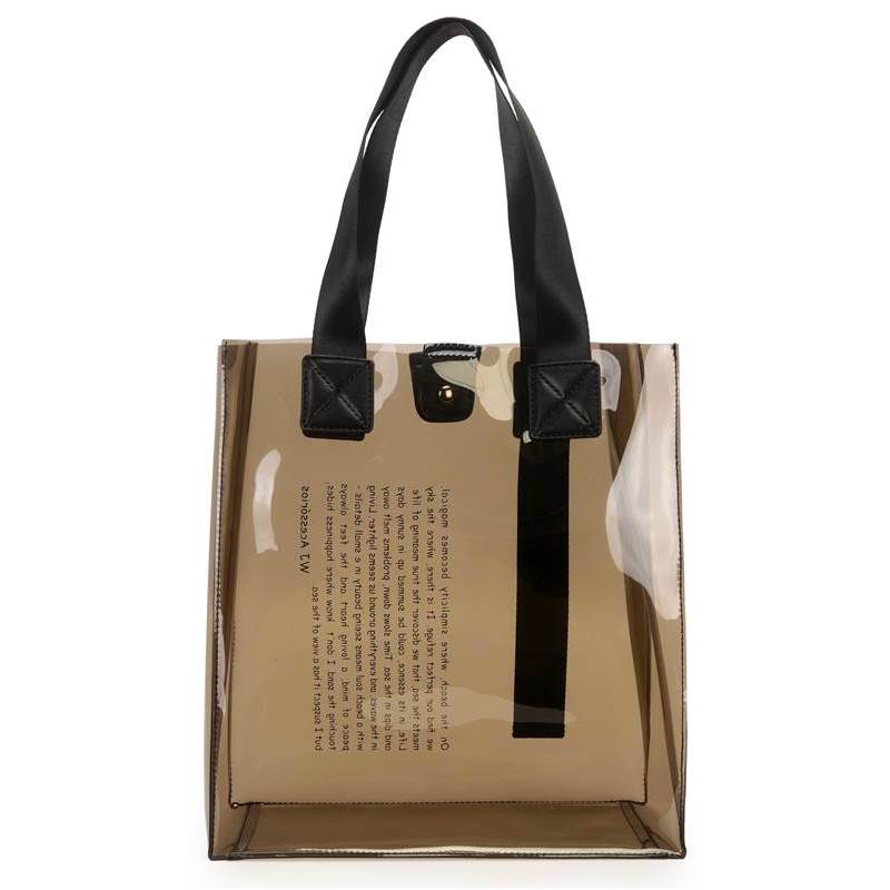 Shopping Bag Grande Plastica Com Estampa