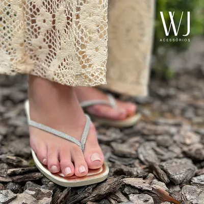 Rasteirinha Tira Strass