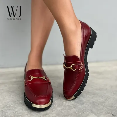 Loafer Couro Brid?o E Biqueira Metal