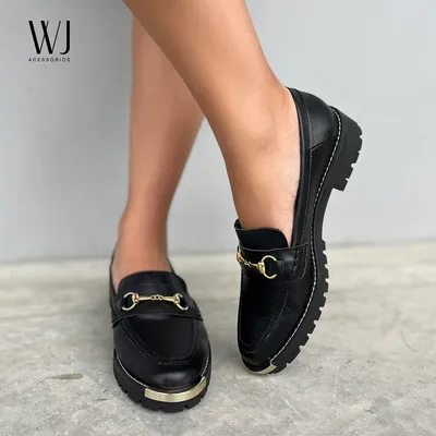 Loafer Couro Brid?o E Biqueira Metal