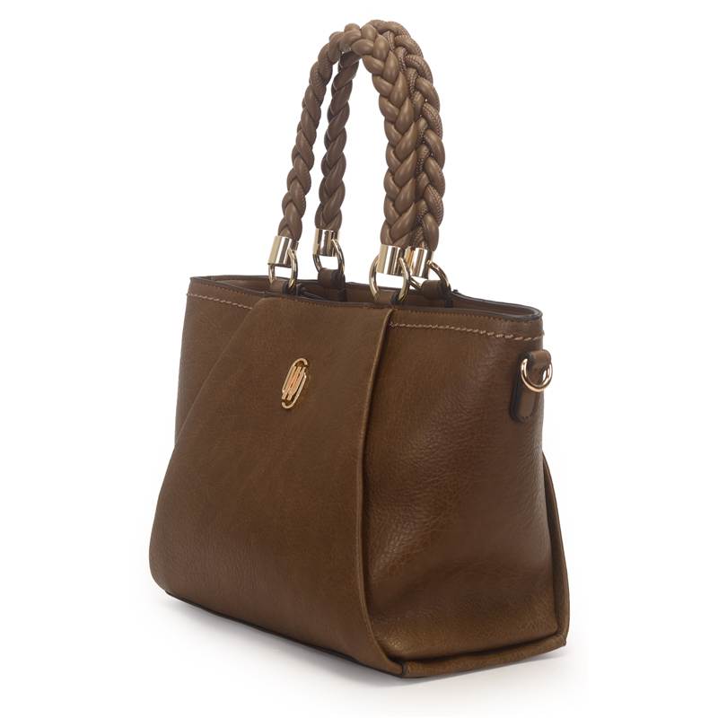 Bolsa Satchel Media Com Alca Trancada