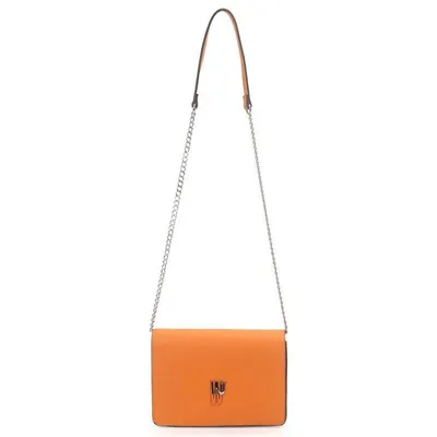 Bolsa Transversal Pequena Metal Logo Bicolor