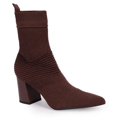 Bota Cano Curto Knit 7cm