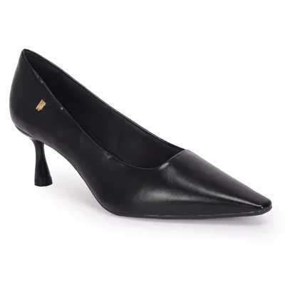 Scarpin Recorte Reto Bico Fino 7,5cm