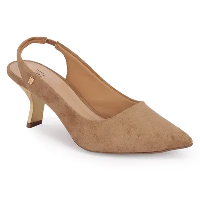 Slingback Salto Cromado 7,5cm