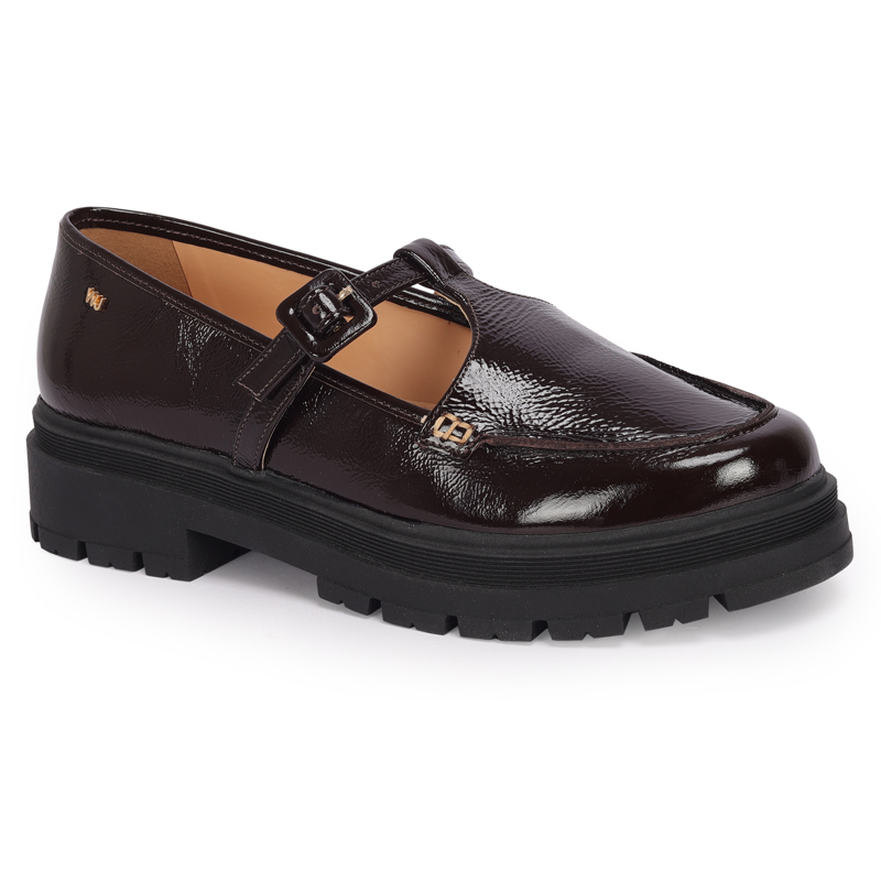 Loafer Couro Recorte Com Fivela