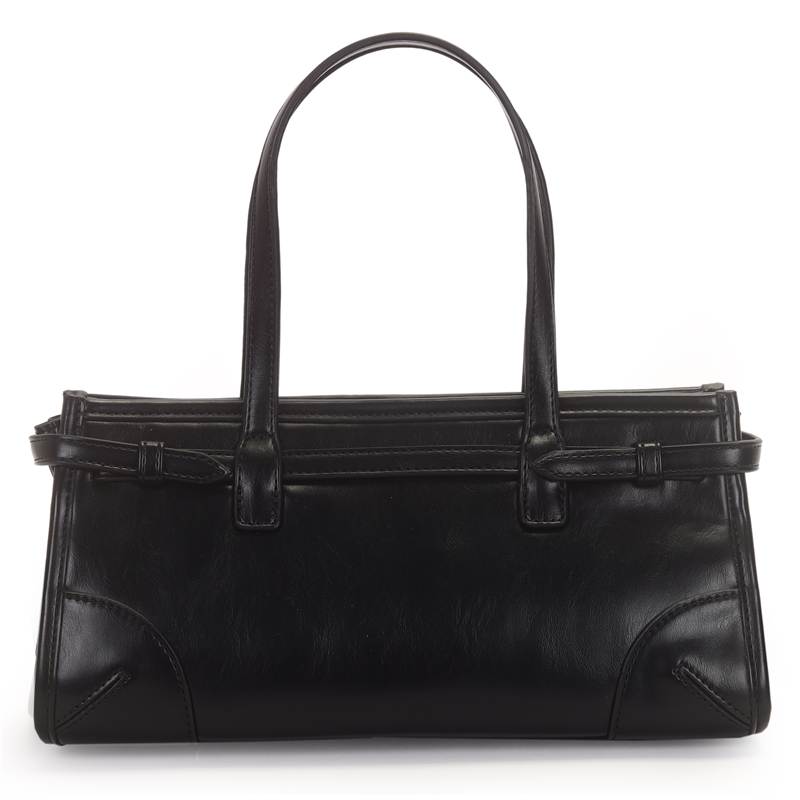 Bolsa Satchel Media Com Detalhe Cinto E Fivelas