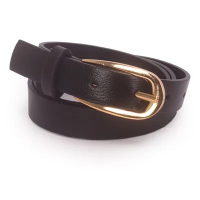 Cinto Feminino Couro Fivela Arredondada 2cm