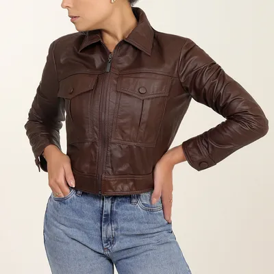 Jaqueta Couro Bolsos