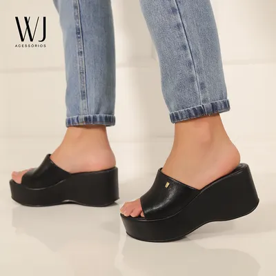 Tamanco Anabela Basico 8cm