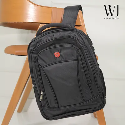 Mochila Masculina Al?a A?o Compartimento Para Notebook 15? Seanite
