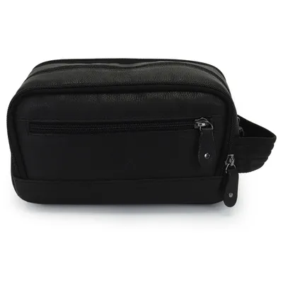 Necessaire Masculina Couro Com Divis?rias