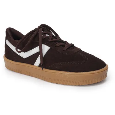 Tenis Couro Camurça Recortes