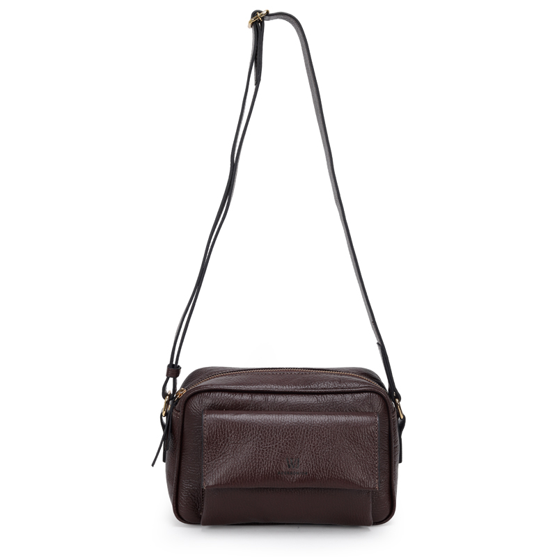 Bolsa Transversal Couro Media Bolso Frontal