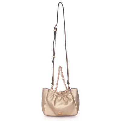 Bolsa Transversal Estilo Saco Pequena Com Alca Corrente