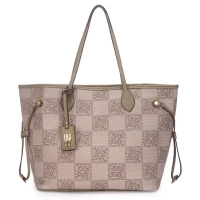 Shopping Bag Grande Com Estampa Monograma Wj