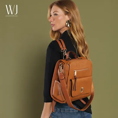Mochila Media Com Bolso Frontal