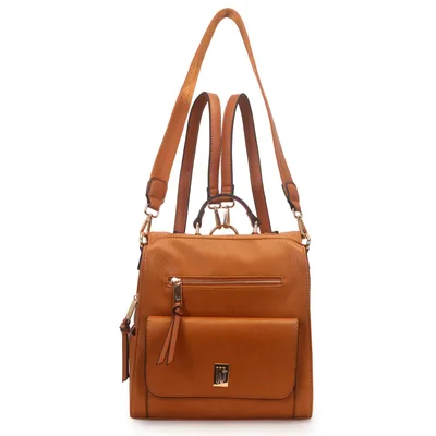 Mochila Media Com Bolso Frontal