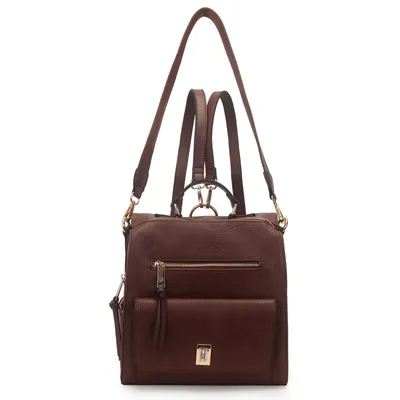 Mochila Media Com Bolso Frontal