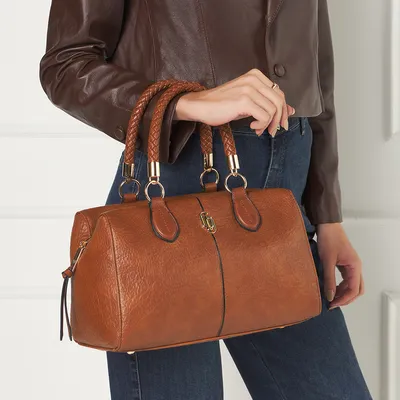 Bolsa Bau Grande Bicolor Com Alca Rolete Trancada