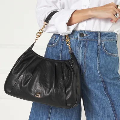 Shoulder Bag Media Drapeada