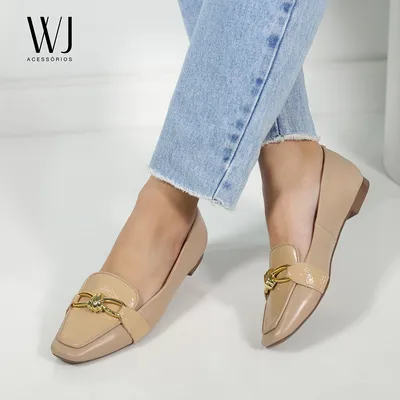 Mocassim Couro Com Bridão Mocassim Couro Com Bridão