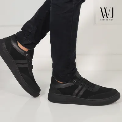 Calcado Masculino Couro Recortes Lateral Calcado Masculino Couro Recortes Lateral