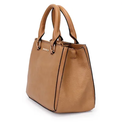 Bolsa Satchel Media Com Detalhes Laterais