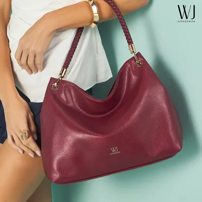 Bolsa Hobo Grande Com Alca Trancada Rolete