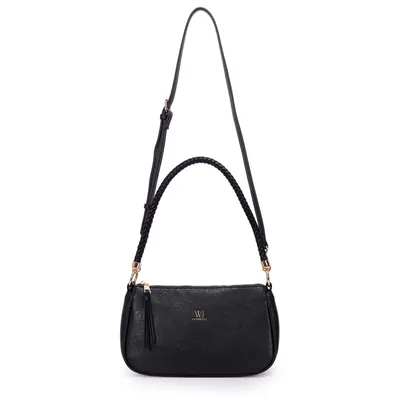 Bolsa Transversal Media Com Alca De Ombro Rolete Tresse