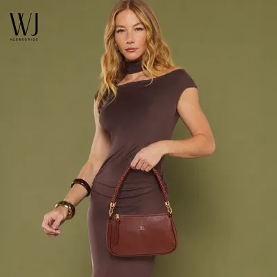 Bolsa Transversal Media Com Alca De Ombro Rolete Tresse