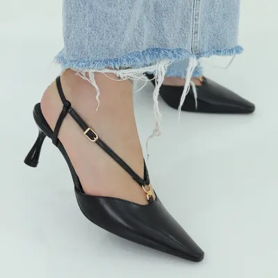 Slingback Com Tira E Metal 5cm Slingback Com Tira E Metal 5cm