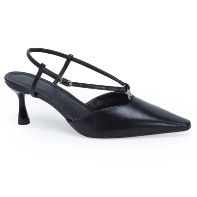 Slingback Com Tira E Metal 5cm
