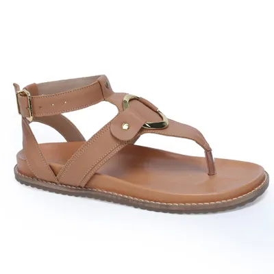 Birk Couro Dedo Metal Argola