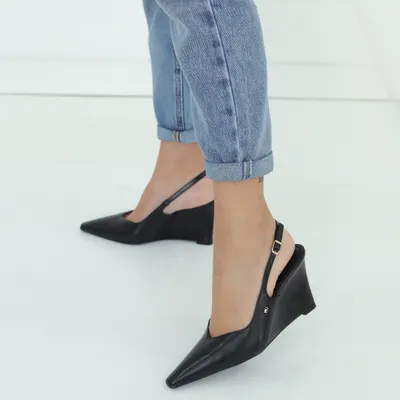 Slingback Anabela 8,5cm